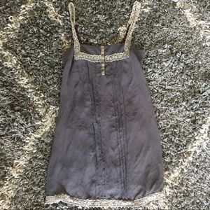 Purple Gray Sheer Slip Dress - Kimchi Blue